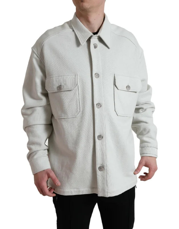 Elegant Floral Back Cotton Jacket Bomber Jacket Anorak Windbreaker