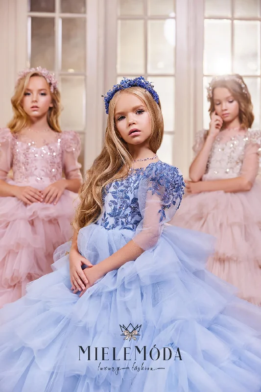 Anelia Luxury Birthday Flower Girl Dress