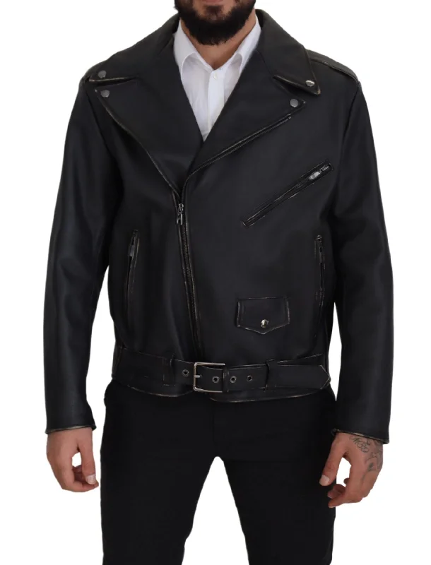 Elegant Black Leather Biker Jacket Rayon Jacket Velvet Jacket Corduroy Jacket