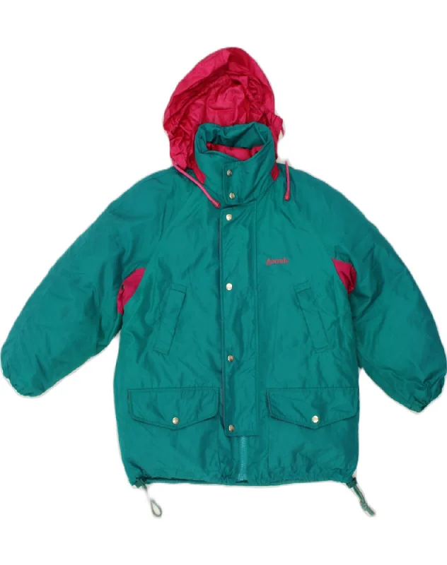 DOLOMITE Womens Hooded Windbreaker Jacket UK 16 Large Green Colourblock V-Neck Jacket Boat Neck Jacket Square Neck Jacket DOLOMITE Womens Hooded Windbreaker Jacket UK 16 Large Green Colourblock V-Neck Jacket Boat Neck Jacket Square Neck Jacket