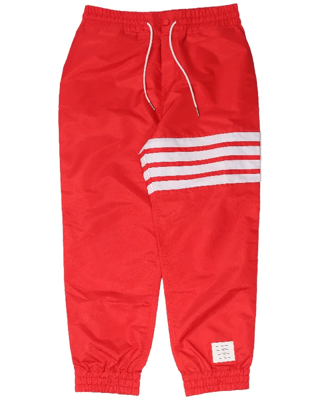 Striped Track Pants Cozy Full-Length Pants
