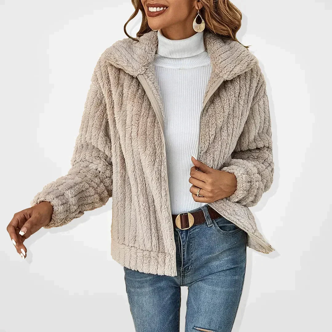 Alyanna® |Stylish and elegant jacket Tiered Jacket Buttoned Jacket Zippered Jacket