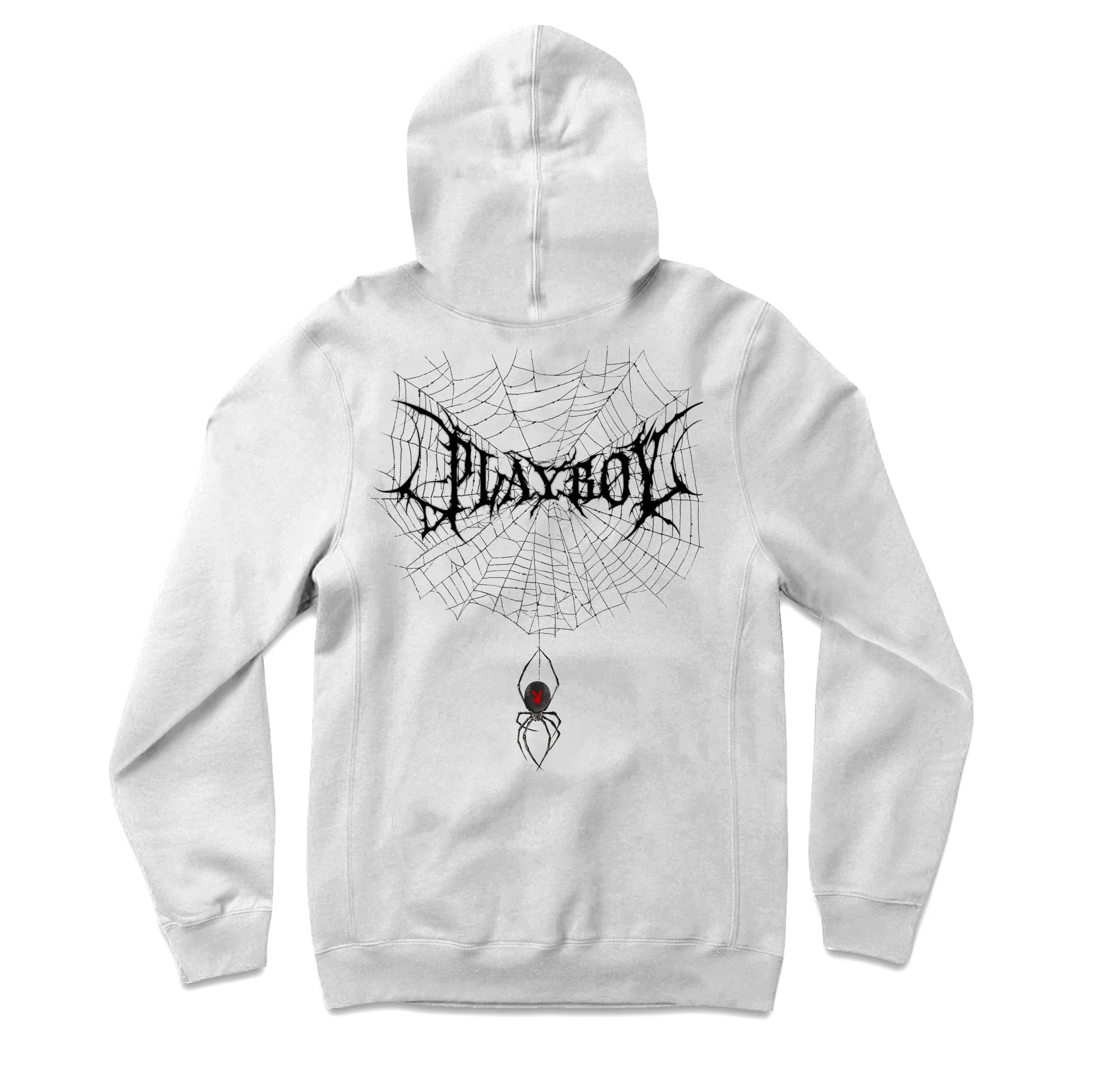 Black Widow Hoodie Hoodie with Hem Raw Edge Edgy Unfinished