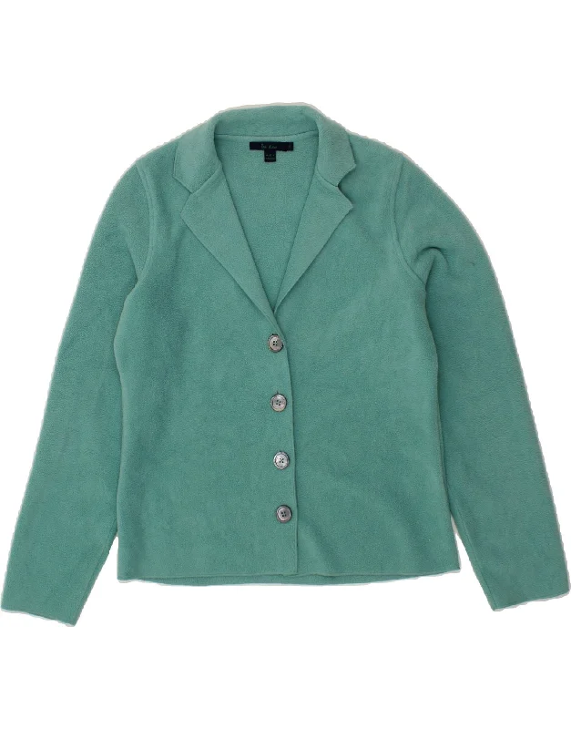 BODEN Womens 4 Button Fleece Blazer Jacket UK 12 Medium Turquoise Wool Jacket Cashmere Jacket Tweed Jacket BODEN Womens 4 Button Fleece Blazer Jacket UK 12 Medium Turquoise Wool Jacket Cashmere Jacket Tweed Jacket