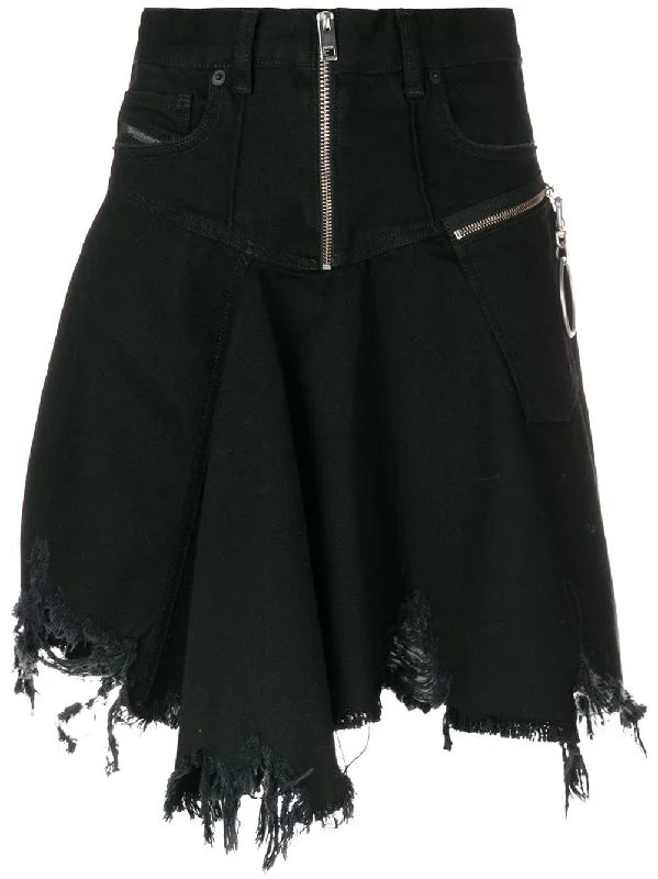 frayed skater skirt lace skirt romantic