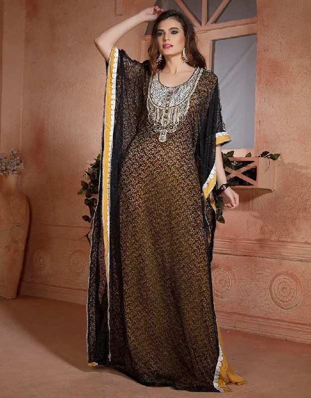 Farasha Party Dresses Kaftan Tunics stripes playful
