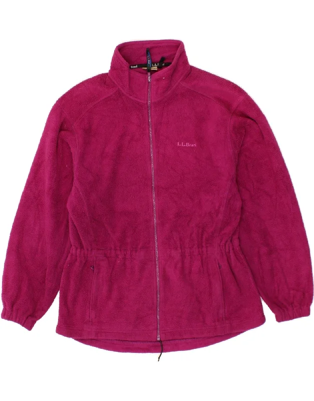 L.L.BEAN Womens Fleece Jacket UK 16 Large Pink Welt Pockets Slit Pockets Flap Pockets L.L.BEAN Womens Fleece Jacket UK 16 Large Pink Welt Pockets Slit Pockets Flap Pockets