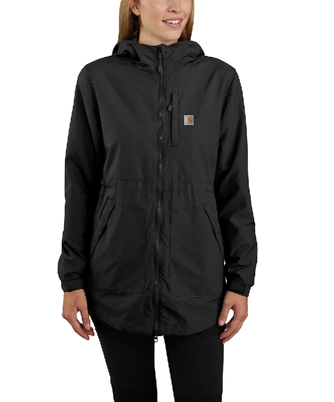 Carhartt Women's Lightweight Rain Jacket - Black Chenille Jacket Brocade Jacket Lace Jacket