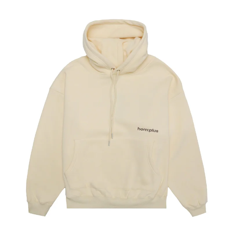 HOMME+ HOM:plus Hoodie Vanilla Hoodie with Emblem Brand Identity