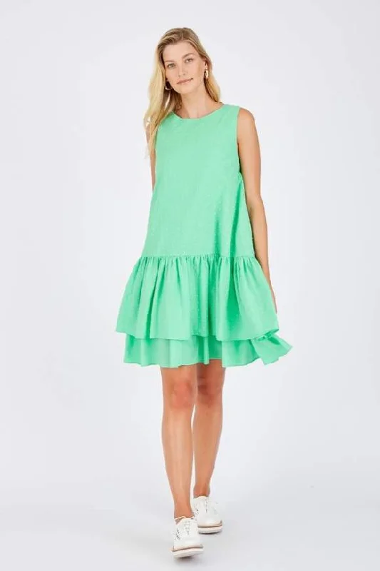 Tullie Dress in Dobby Ivy