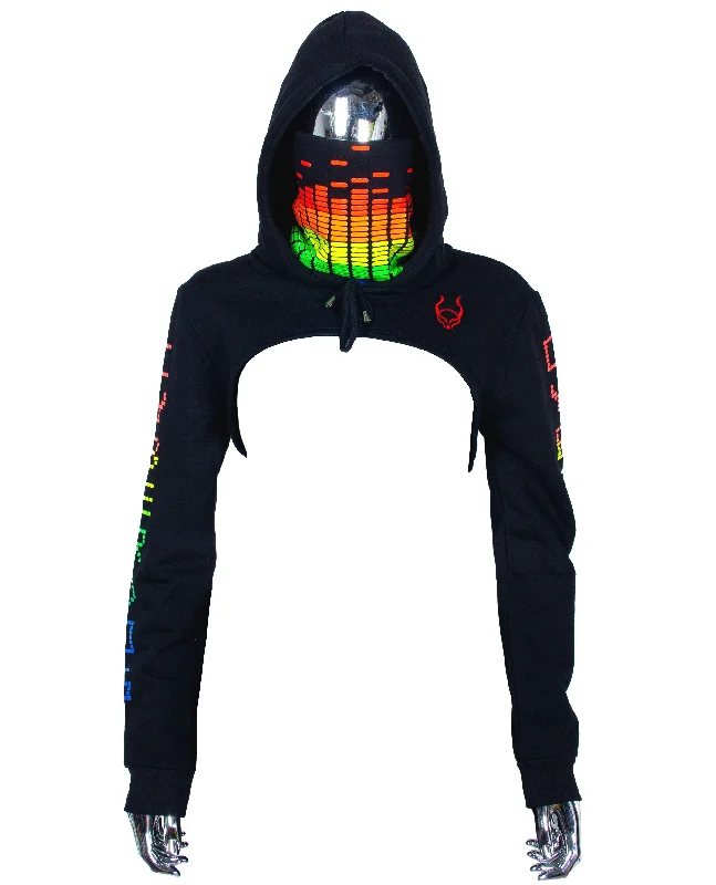 EQUALISER CROP HOODIE Hoodie with Back Slit Movement Comfort
