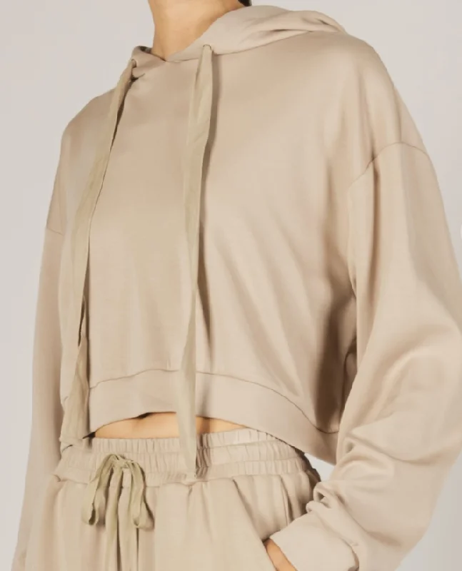 Sure Thing Hoodie Hoodie with Hem Lace Feminine Delicate