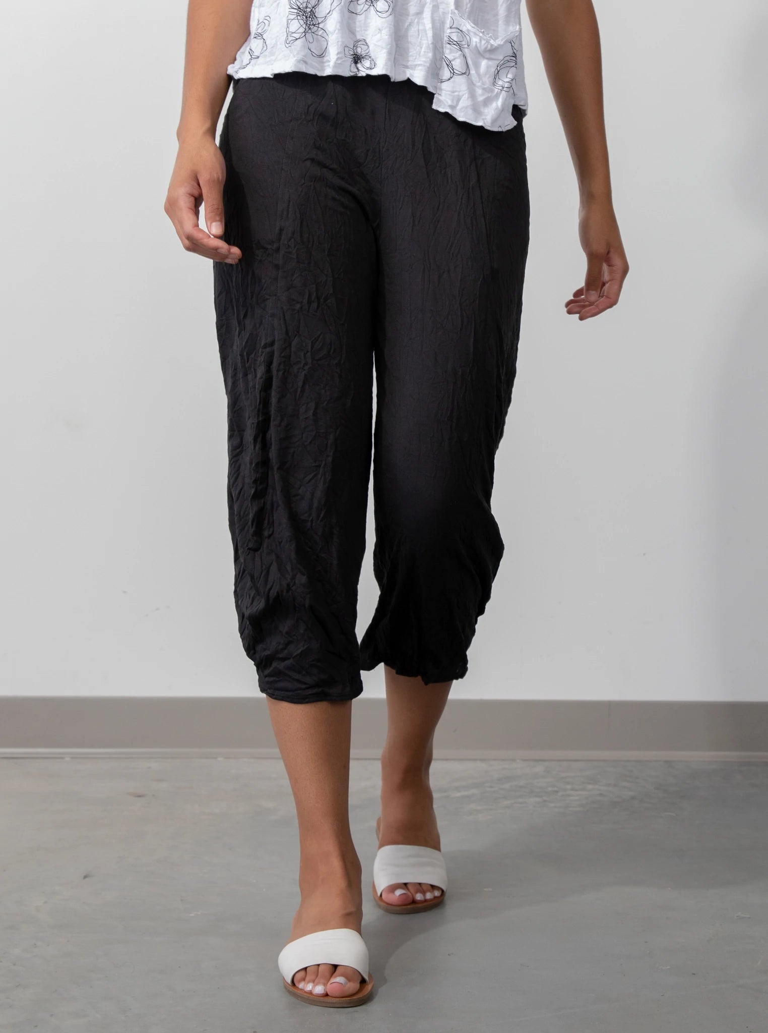 Women's Habitat Liv | Crinkle Lantern Pant | Black Casual Lounge Pants