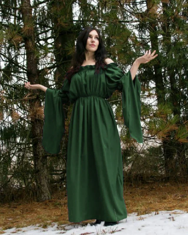 THE CELTIC Renaissance Medieval Chemise Dress Fantasy Fairy Gown Cottagecore Tunics Canvas sturdy