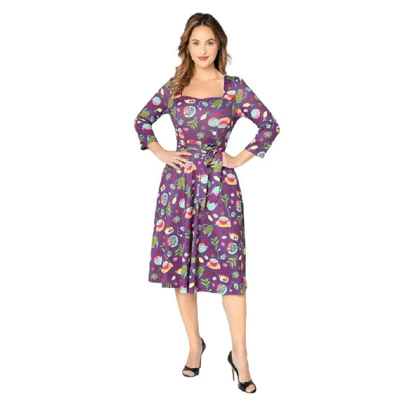 Miss Lulo Mira Dress in Tea Time Print Tunics Practical durable