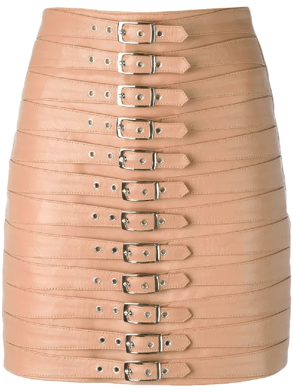 multi belted skirt silk skirt luxurious
