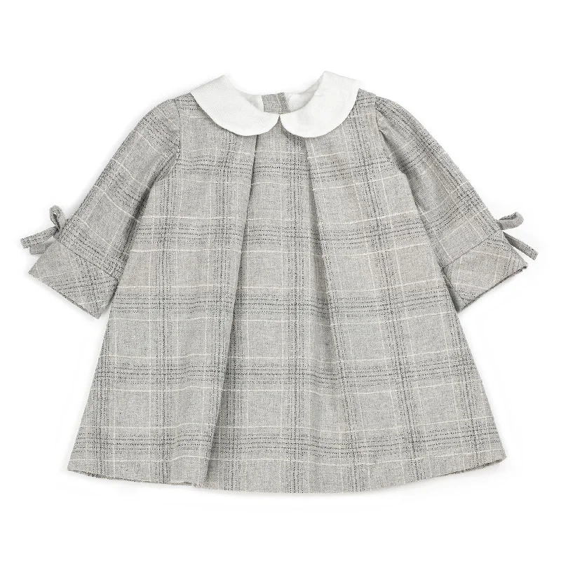 Coccode Grey & White Check Dress Tunics stripes playful