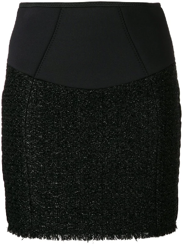 zipped mini skirt chiffon skirt airy
