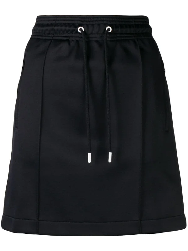 logo skirt belted skirt waist