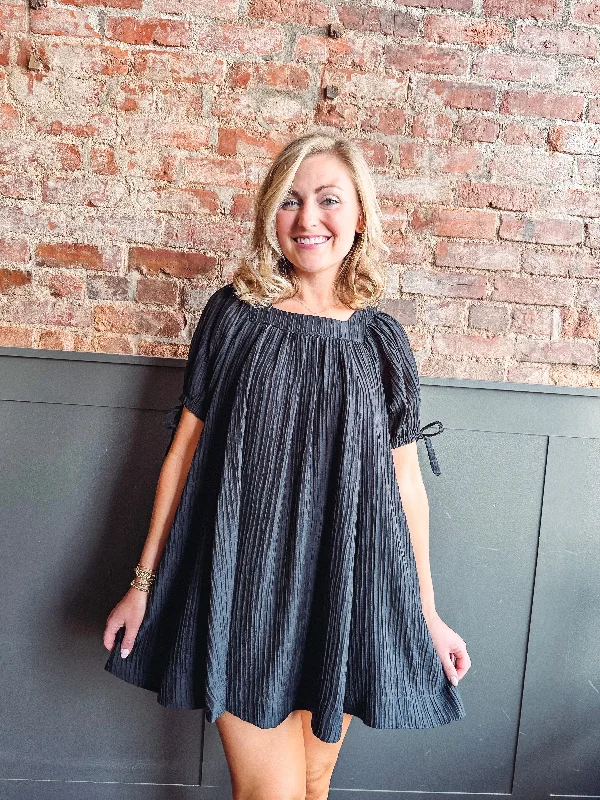 Aurora Pleated Swing Dress