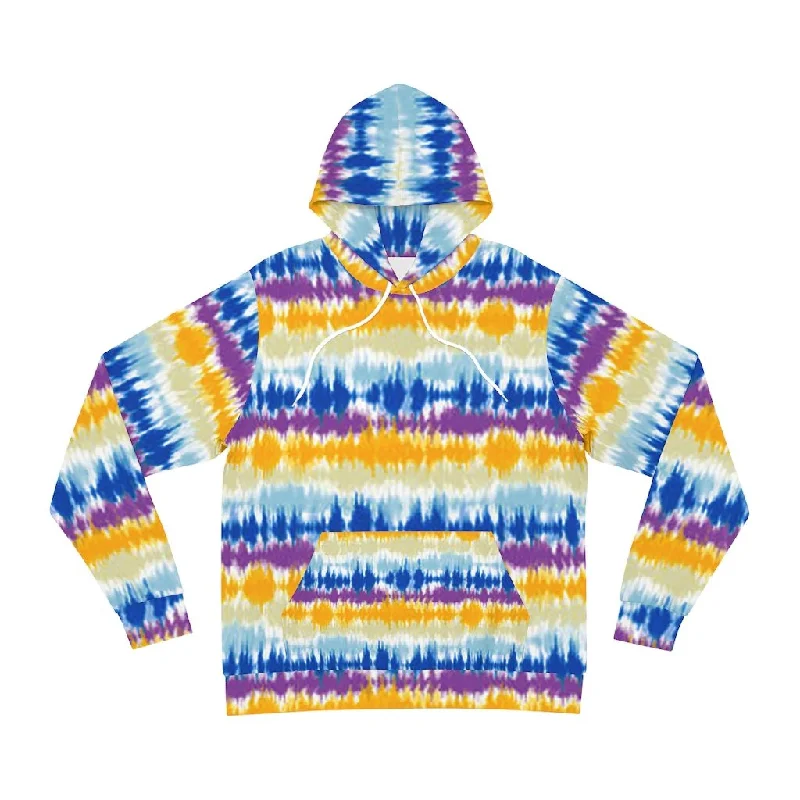 Bynelo Tie Dye Striped Unisex Fashion Hoodie Hoodie with Thumb Holes Functional Cozy