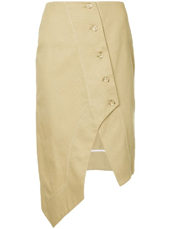 asymmetric button skirt velvet skirt glossy
