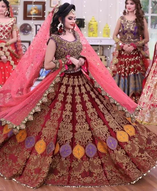 Colorful Bridal Dress
