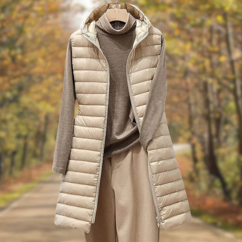 Lily® | Cozy padded jacket with hood Wool Fabric Cashmere Fabric Tweed Fabric