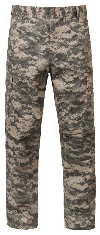 Army ACU Digital Camo Tactical BDU Pants Relaxed Lounge Trousers