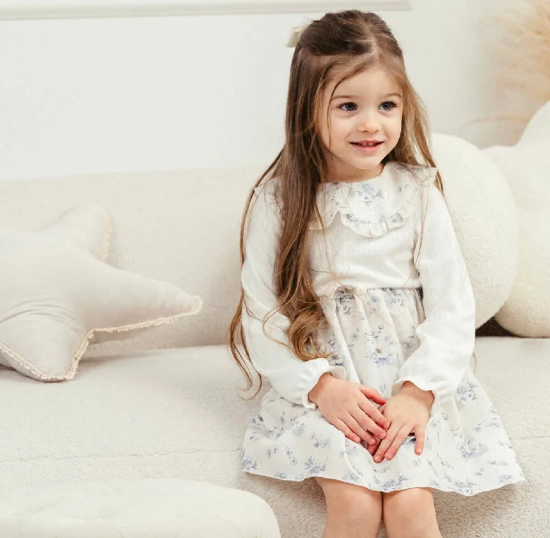 Jamiks Ivory Floral Dress Tunics Seasonal trendy