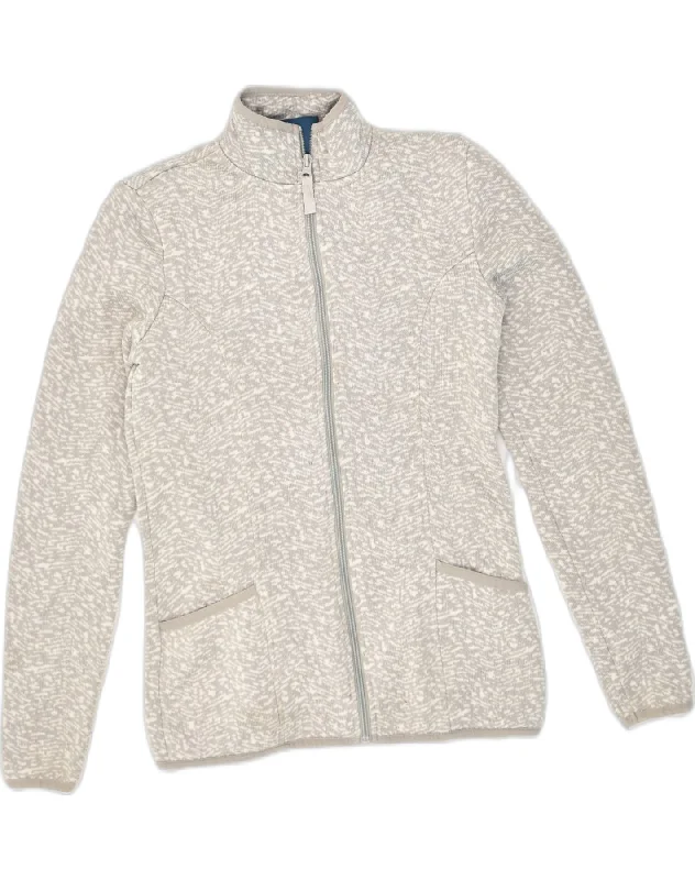 MOUNTAIN WAREHOUSE Womens Fleece Jacket UK 8 Small Grey Flecked Polyester Appliqued Jacket Beaded Jacket Sequined Jacket MOUNTAIN WAREHOUSE Womens Fleece Jacket UK 8 Small Grey Flecked Polyester Appliqued Jacket Beaded Jacket Sequined Jacket