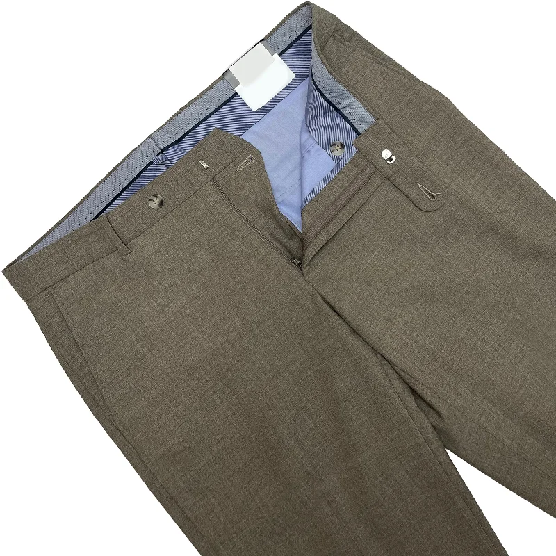 Taupe Dress Pant - Soho Fit | Ballin Chic Checkered Pants