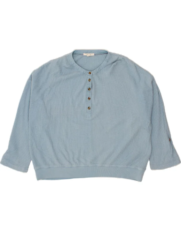 WHITE STUFF Womens Oversized Sweatshirt Jumper UK 16 Large Blue Hoodie Sweatshirt Pullover