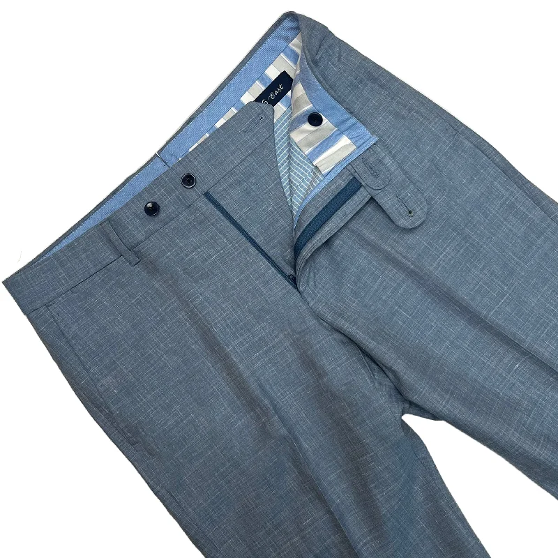 Lora Piana Luxury Linen Pant - Light Blue | Ballin Trendy Velvet Pants