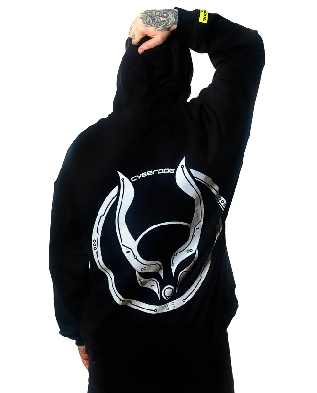 OVERSIZE CIRC HOODIE Hoodie with Hem Elastic Stretchable Comfortable
