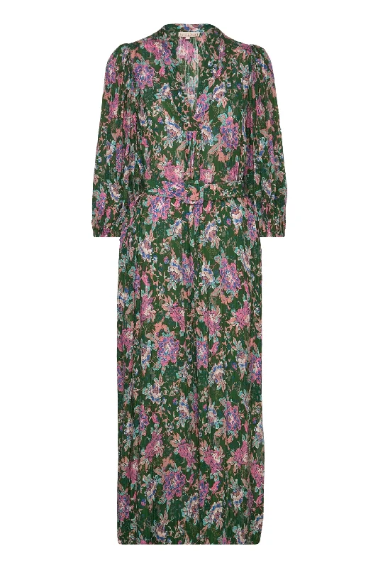 Boho Relaxed Dress in Roses