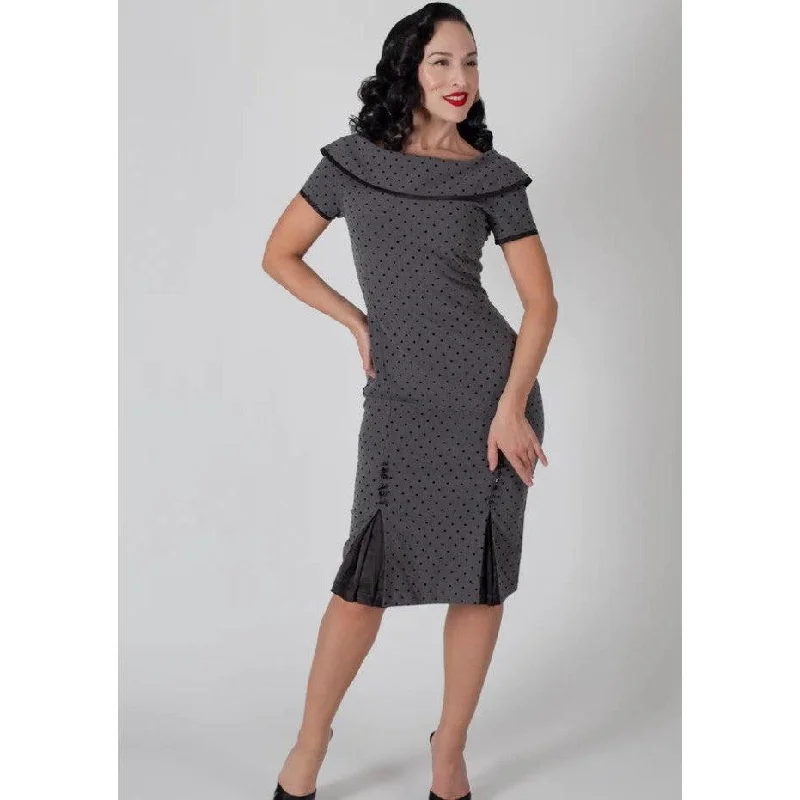 Tatyana Ice Coffee Pencil Dress Tunics Solid Classic