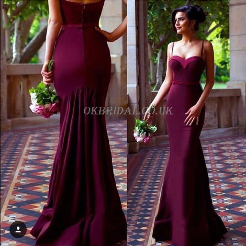 Spaghetti Straps Prom Dress, Satin Prom Dress, Mermaid Prom Dress, Sexy Prom Dress, Backless Prom Dress, Floor-Length Party Dresses, KX40 Tunics Sale discount