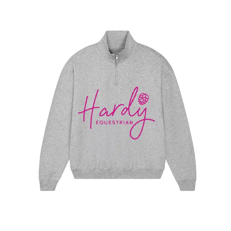 Hardy Equestrian Women's Zip Sweatshirt Hoodie with Belted Waist Structured Tailored