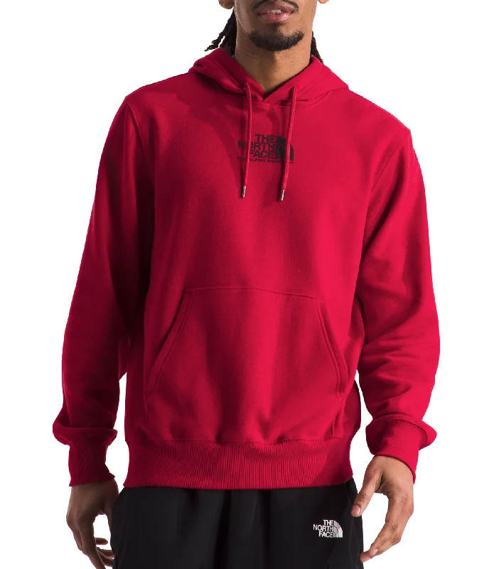 Men’s Fine Alpine Hoodie Hoodie with Distressed Vintage Worn