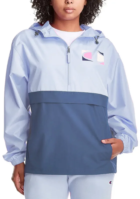 Champion Womens C Logo Packable Jacket <BR> CT9WA1 E HNT Chenille Jacket Brocade Jacket Lace Jacket