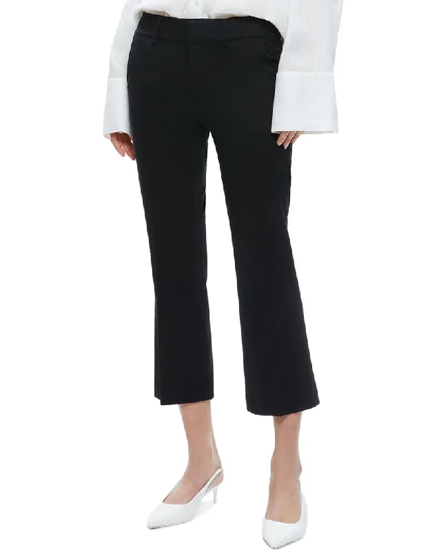 alice + olivia Janis Low- Rise Cropped Flare Pant Comfy High-Waist Jeans