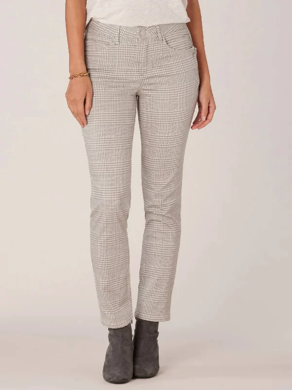 Side Zip Vintage Skinny Pant In Grey Multi High-Waist Jogger Pants