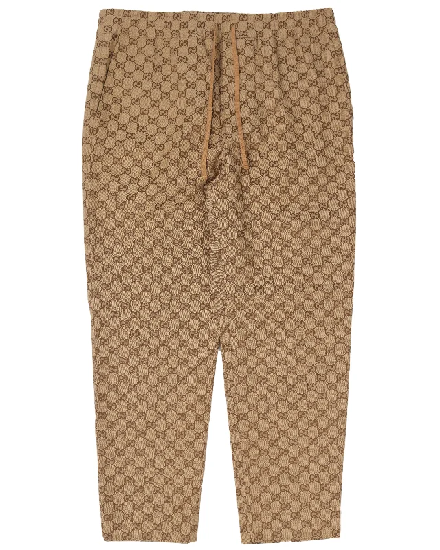 Monogram Jacquard Pants Casual Yoga Pants