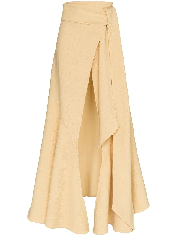 wrap wool blend maxi skirt denim skirt durable