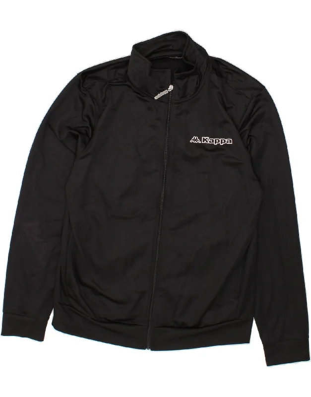 KAPPA Womens Tracksuit Top Jacket UK 18 XL Black Polyester Jacket Blazer Coat