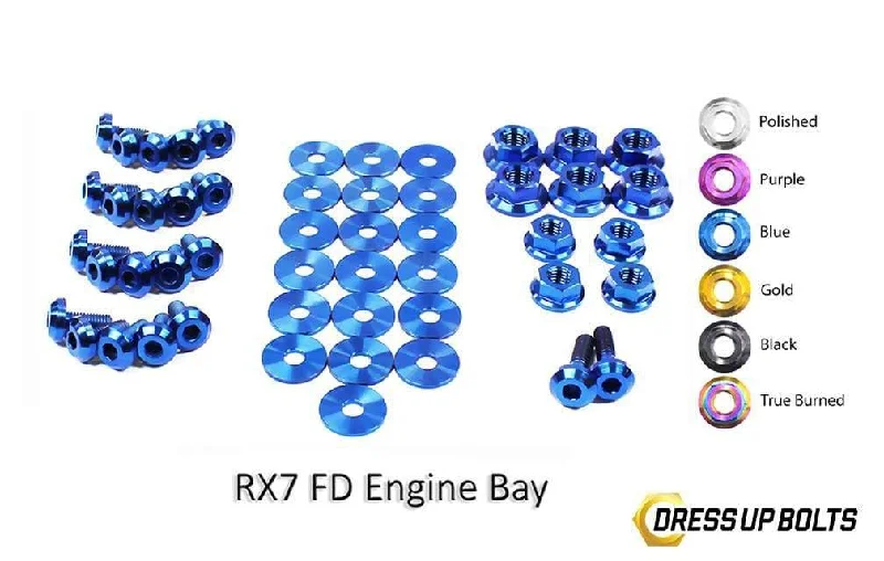 Mazda RX-7 FD/FD3S (1992-2002) Titanium Dress Up Bolts Engine Bay Kit Tunics Corduroy durable