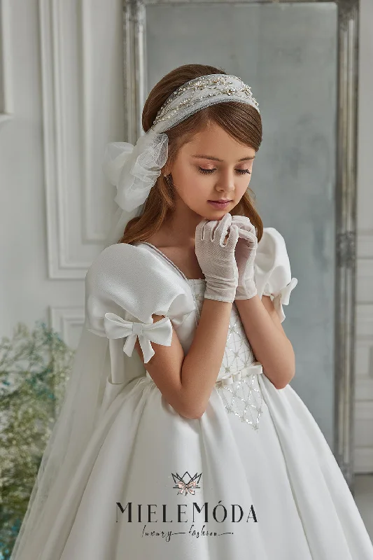 Clara Luxury Flower Girl Communion Dress