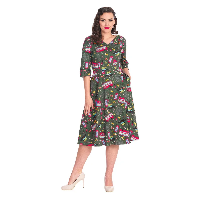 Banned London Town Swing Dress Tunics Cozy soft