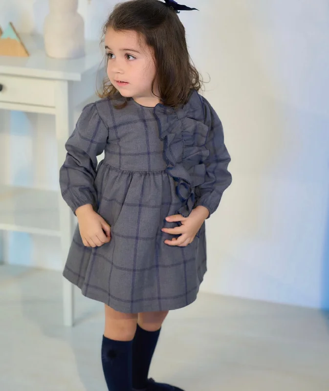 AW23 Rapife Grey & Navy Checked Dress Tunics Favorite customer